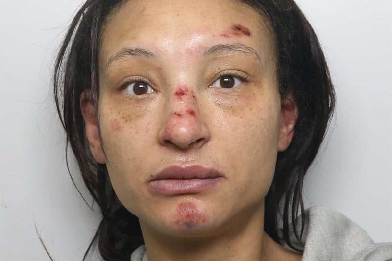 Charmaine Grimshaw, 38, of Broadlea Crescent, Bramley, was jailed for 48 months after admitting a charge of robbery and assault. In an incident in November, she forced a terrified 82-year-old woman to hand over her bank card in her own home in Kirkstall.