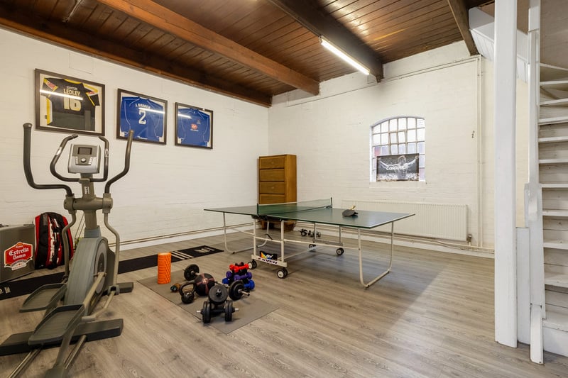 The perfect games room which could also be used as a home gym