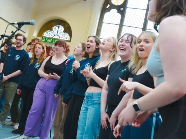 Members of Sheffield University Performing Arts Society (SUPAS) rehearsing for their latest production, Made In Dagenham. Photo: SUPAS