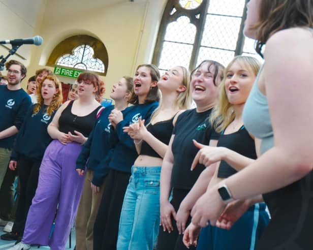 Members of Sheffield University Performing Arts Society (SUPAS) rehearsing for their latest production, Made In Dagenham. Photo: SUPAS