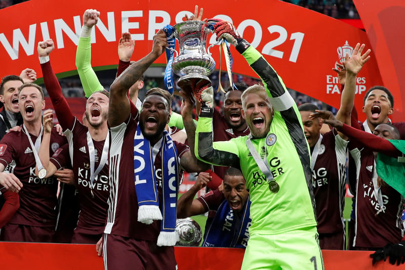 Huddersfield Town (1922), Leicester City (2021), Oxford University (1874), Royal Engineers (1875), Derby County (1946), Leeds United (1972), Southampton (1976), Burnley (1914), Cardiff City (1927), Blackpool (1953), Clapham Rovers (1880), Notts County (1894), Barnsley (1912), Charlton Athletic (1947), Old Carthusians (1881), Blackburn Olympic (1883), Bradford City (1911), Ipswich Town (1978), Coventry City (1987), Wimbledon (1988), Wigan Athletic (2013)