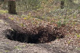A massive sink hole which has appeared next to Birley Moor Golf Course has been confirmed as as result of old mine workings.Photo: Dean Atkins, National World