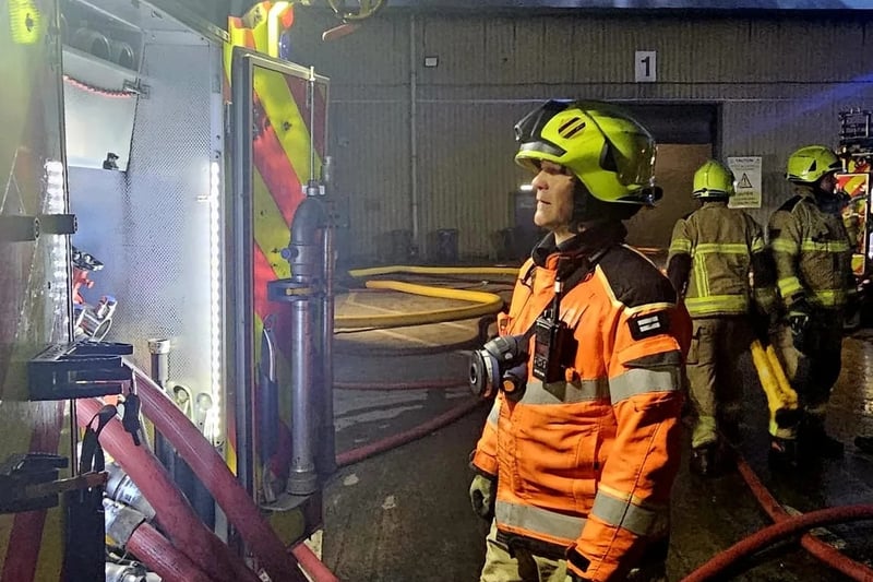 Dramatic pictures as firefighters tackle blaze in Barnsley