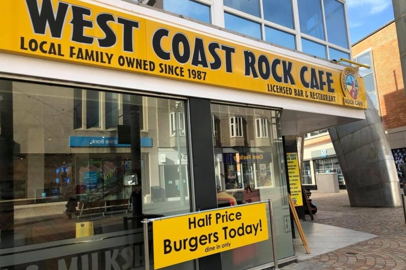 The West Coast Rock Cafe is a long established bar and restaurant on Abindon Street, Blackpool. Valerie Smith
West Coast rock opposite the winter Gardens theatre amazing burgers