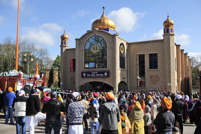 The annual Vaisakhi parade began at The Sikh Temple on Chapeltown Road