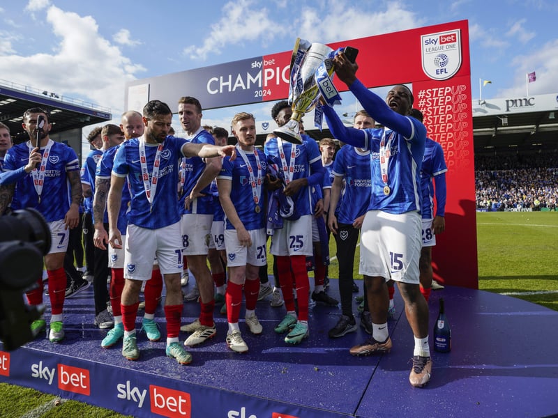 Christian Saydee laps up the applause of the Fratton faithful