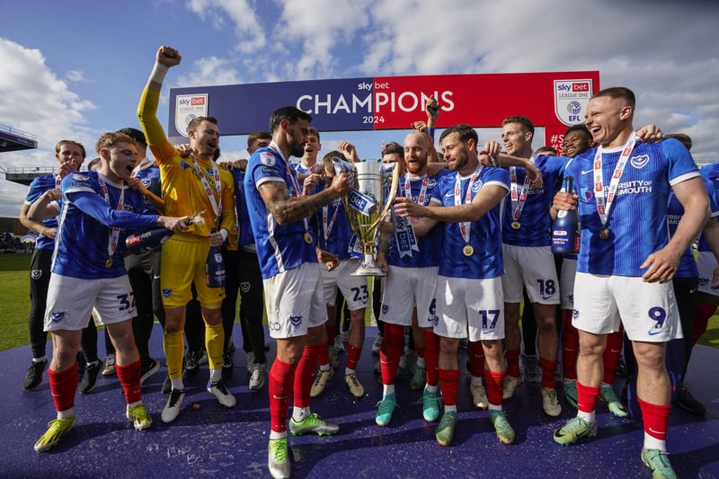 All smiles as Pompey are officially crowned League One winners