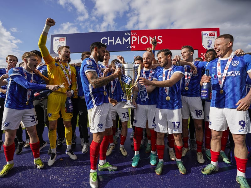 All smiles as Pompey are officially crowned League One winners