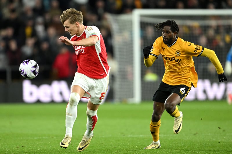 A stand-out for Wolves with so many tackles to break up the play. Wasn’t afraid to progress with the ball, either, often driving through the centre. Composed in possession, hardly fazed by Odegaard and Havertz stepping up. The only downside was one foul on Saka in a dangerous area.