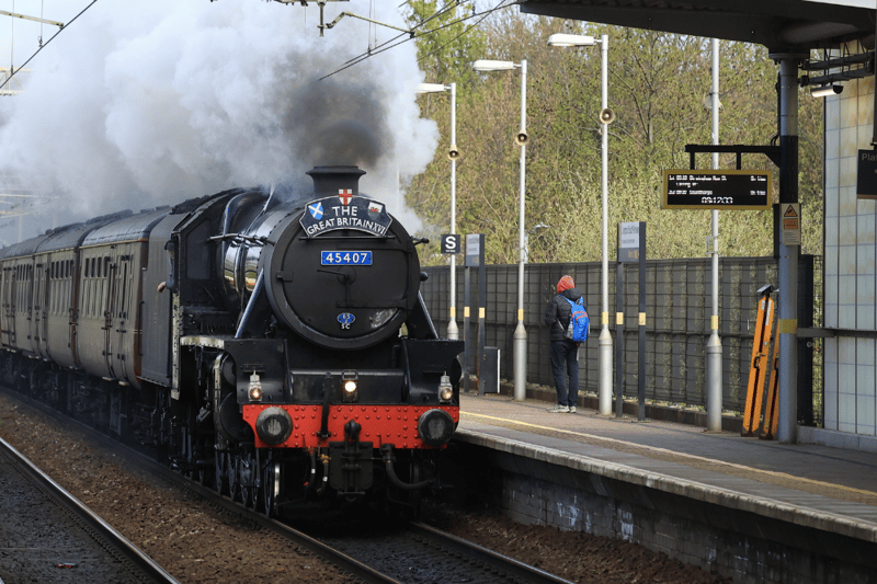 The magical Great Britain XVI steam train visited Liverpool on Saturday (April 20) as part of its nine-day tour of England, Scotland and Wales, pulled by a pair of classic locomotives.