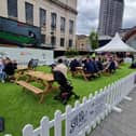 Deck chairs and a big screen outside the Crucible in Tudor Square were among the attractions bringing a buzz to Sheffield city centre at the start of the World Snooker Championship.