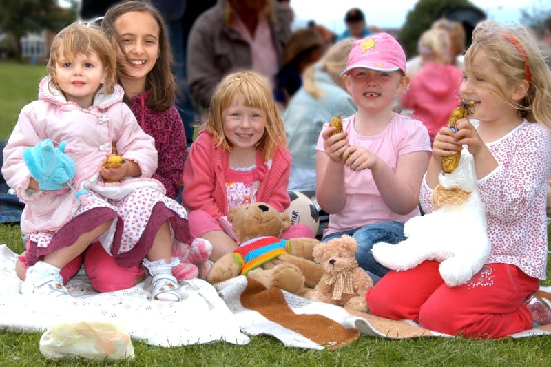 St Gabriel's playgroup members were having a great time at the summer picnic in Barnes Park in July 2008.