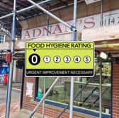 Adnans, on West Street, Sheffield, has been handed the lowest food hygiene rating possible.