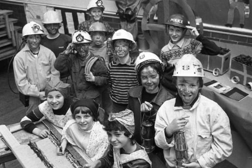It was all about heritage for the children from Byron Terrace School in Seaham who presented an end of term play on mining life in April 1982.