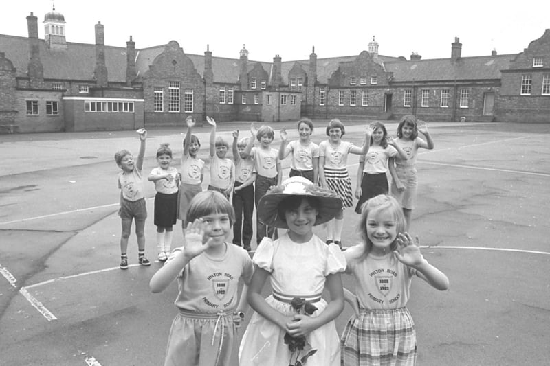 Pupils at Hylton Road Primary School waved goodbye on the  last day at the school before it was demolished. 
It's a view from July 1982.