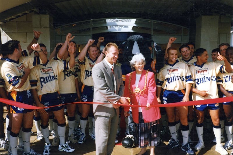 Cookridge Hall Country Club was officially opened by the Lord Mayor of Leeds Coun Linda Middleton and Leeds Rhinos head coach Dean Bell in September 1997. They are cheered on by the Rhinos squad and mascot Ronnie the Rhino.