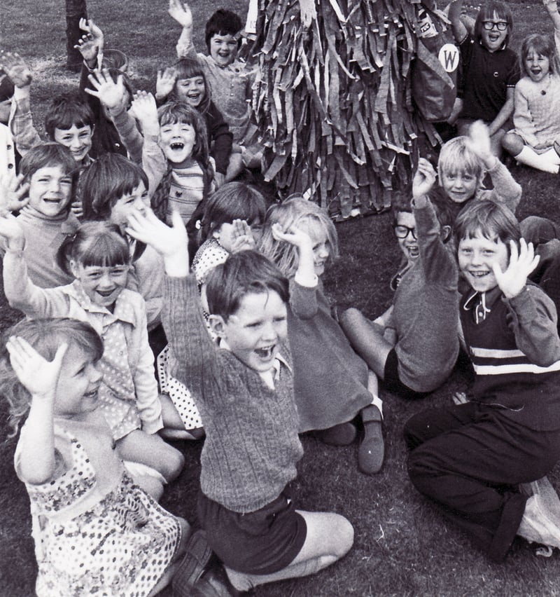 Womble visit to Birley Infant School, Sheffield, in 1975