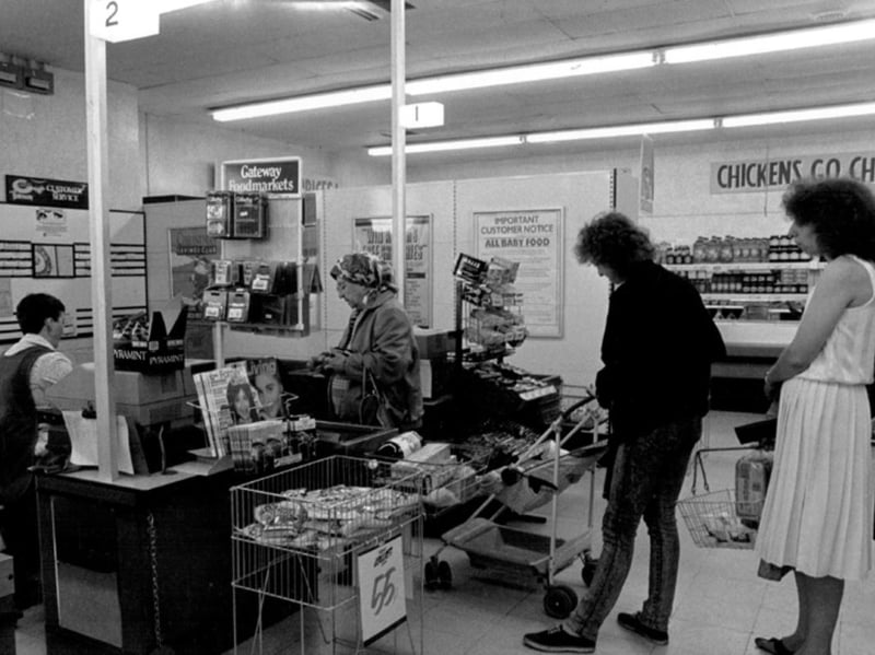 Gateway supermarket on Buchanan Road, Parson Cross, Sheffield, in 1989