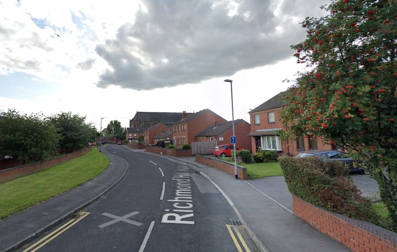 East End Park & Richmond Hill recorded 1,685 offences over the last 12 months.