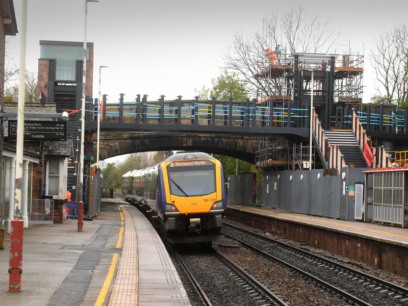 Due to be completed in June 2024, the £6 million Garforth station ‘Beacon' bridge, so-called due to the striking design of its two lift shafts, is the first of its kind in the UK and will give rail passengers a safe, step-free option at the station for the first time.
