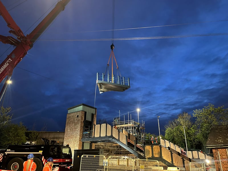 The lifts remain a couple of months away as there is work that needs to take place before they open which can only be carried out once the temporary footbridge is removed.