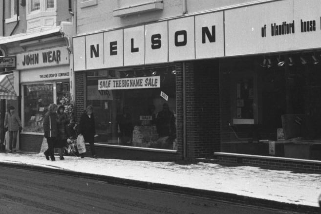 It was a chilly December day in 1981 when an Echo photographer got this view of Nelsons - the furniture store in Vine Place.
