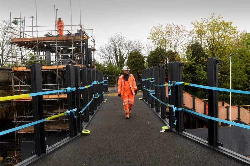 The bridge will give rail passengers a safe, step-free option at the station for the first time.