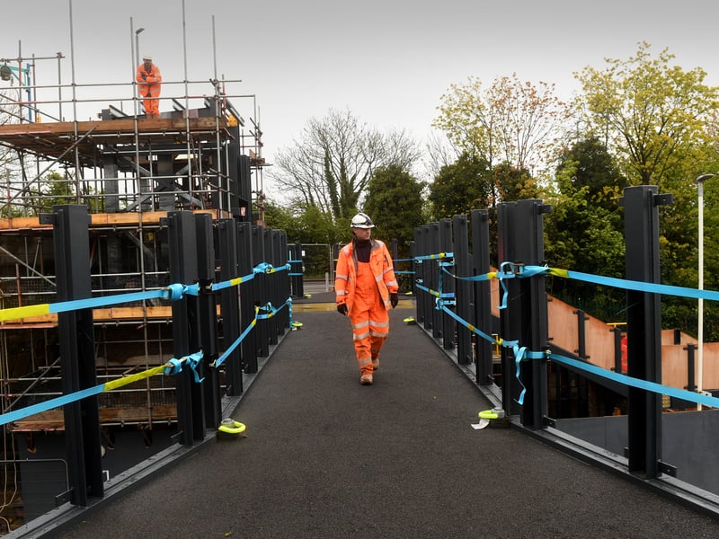The bridge will give rail passengers a safe, step-free option at the station for the first time.