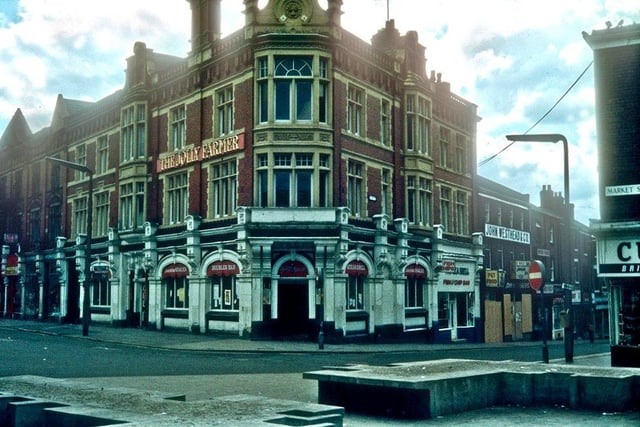 Originally the Farmers Arms Hotel on the corner of Orchard Street and Market Street, dating back to the mid-1800s. Renamed the Jolly Farmer in the late 1960s to become one of the trendiest places for both young and old, with great music in the popular cellar bar. It closed its doors in 1980 after being sold for more than £400,000.
