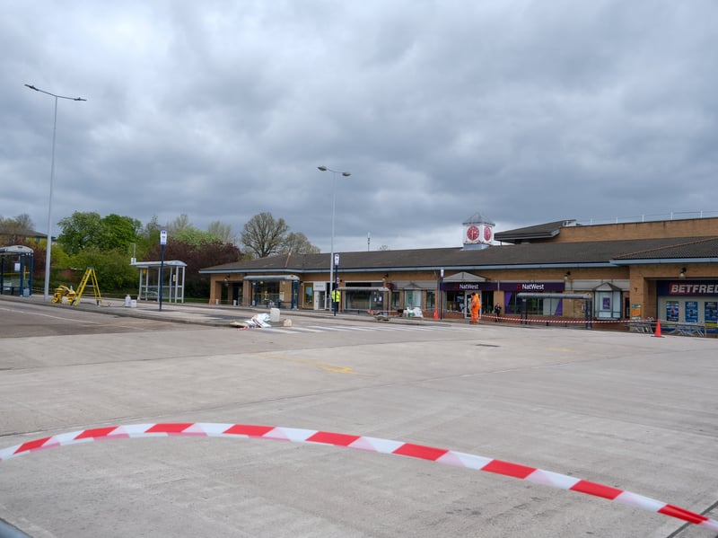 Scene of accident at Crystal Peaks bus station, causing its closure.  Picture shows the area taped off. Picture: Dean Atkins, National World
