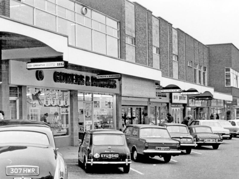 Broomhill Shopping Centre, Fulwood Road, in 1972