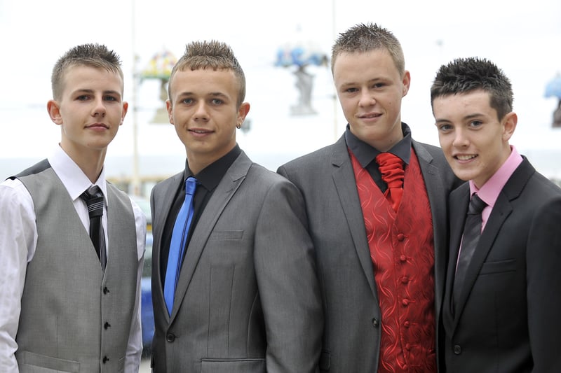 Bispham High School year 11 prom at the Imperial Hotel, Blackpool.
L-R Josh Cressey, Max Webster, Rhys Mullan and Luke Kenyon.