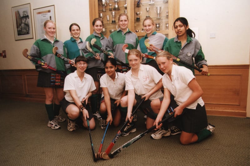 The hockey team pictured in November 1999.
Standing, from left, are Jenny Findlay  Charlotte Lunt, Anna Collins, Kathryn Blomfield, Laura Du Pre and Poonum Parmar.
Seated, from left, are Sian Foley, Tunisha Patel, Siobahn Horgan and Anna Fardell. 