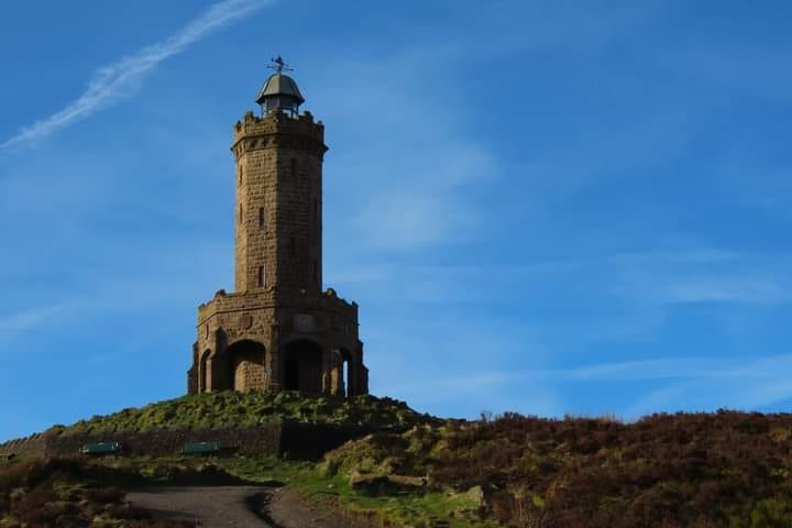 Brian Taylor took this picture during a Sunday morning visit to Darwen Tower.