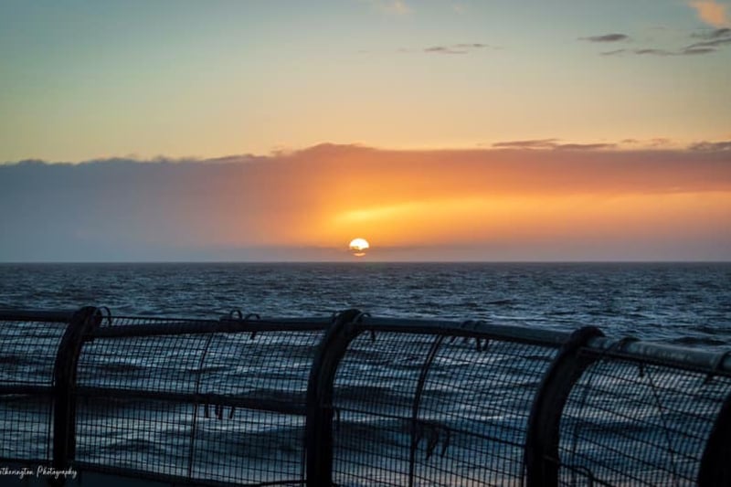 A lovely image of the sun setting from North Pier.