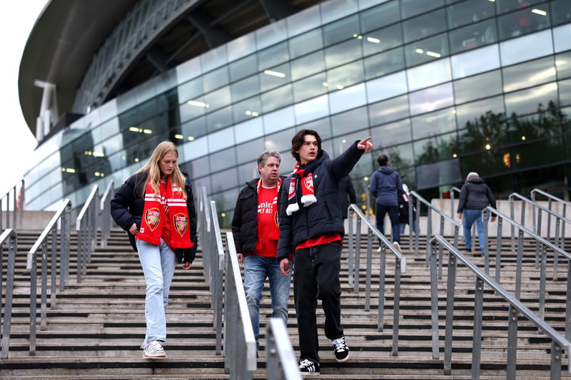 Arsenal fans arrive at the Emirates unaware of what is to come.