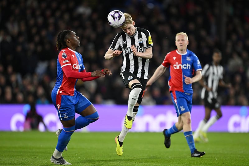Gordon has a brilliant record at St James’ Park this season and his introduction in place of Harvey Barnes in the reverse fixture was the catalyst for the Magpies’ stunning win.