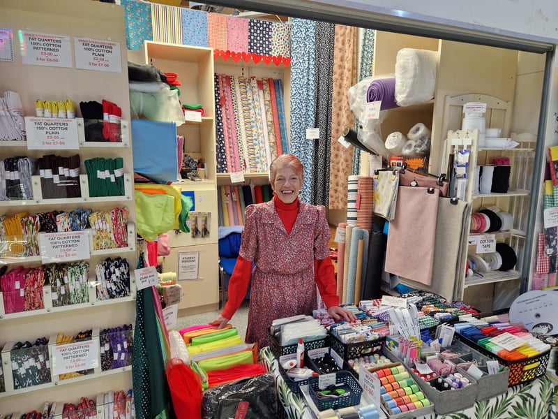 Grace Bolsover, at Grace's Fabrics, said her best bargain was probably the cotton at £2.99 a metre