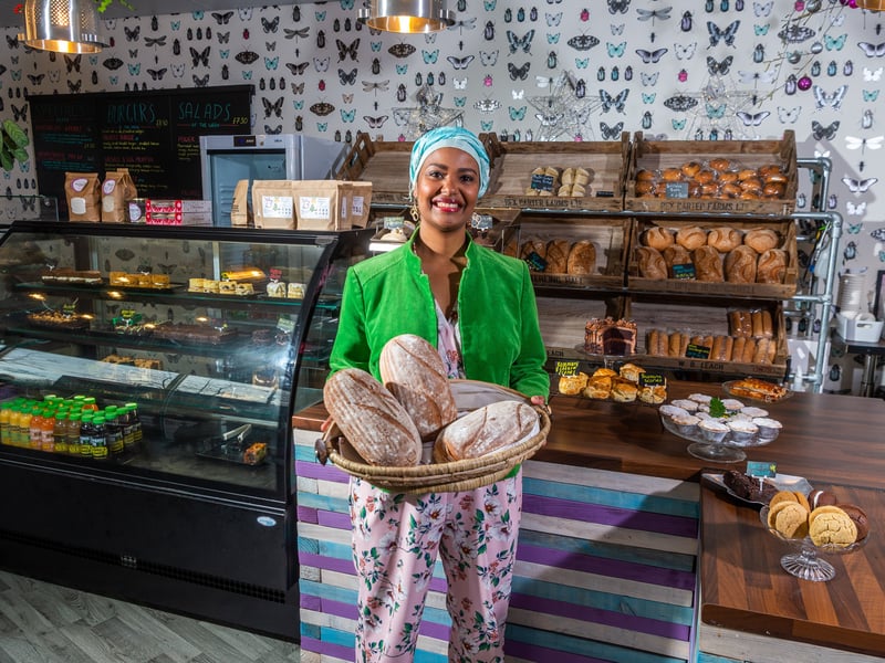 Wildcraft Gluten Free Bakery, in Meanwood, is one of the best bakeries in Leeds according to YEP readers. Pictured is co-founder Mina Said-Allsop