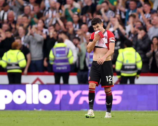 Sheffield United captain John Egan's contract runs out at the end of this current season (Photo by George Wood/Getty Images)