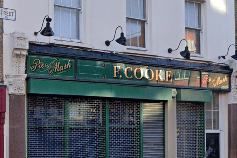 The beloved pie and mash spot acted as a cafe in the Netflix series.