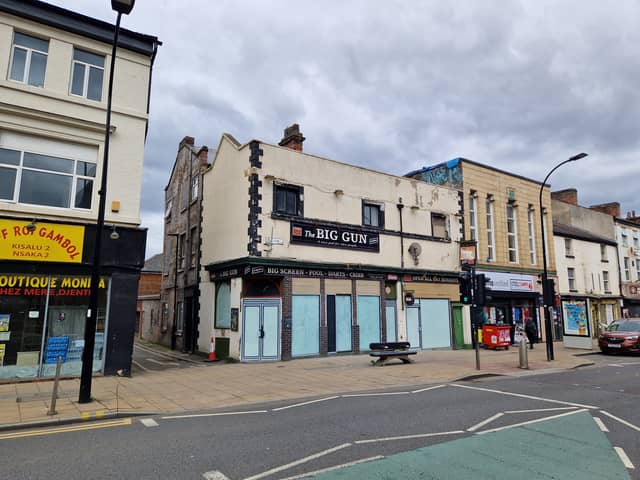 The former Big Gun pub on the Wicker, just outside Sheffield city centre, where work is taking place
