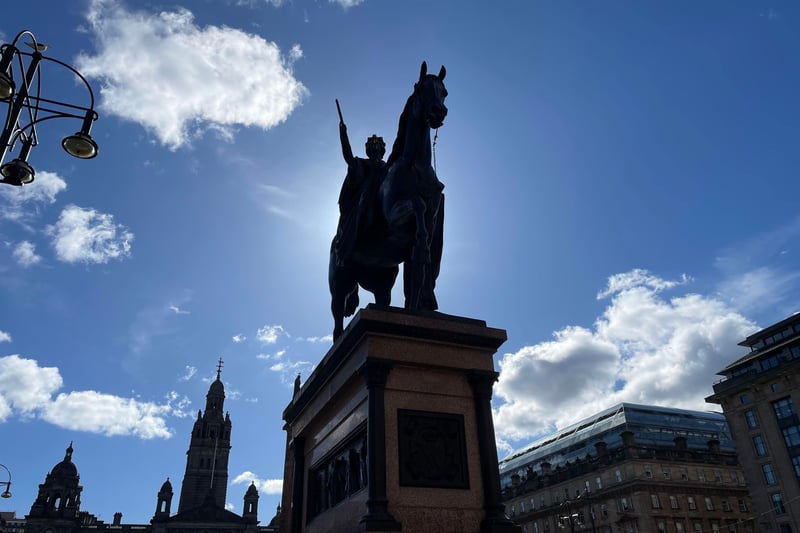 Queen Victoria succeeded to the throne in 1837 on the death of her uncle, William IV at the age of 18. She first visited Glasgow in August 1849. The statue was designed  by Baron Carlo Marochetti and was first erected at St Vincent Place before being moved to George Square in 1866. 