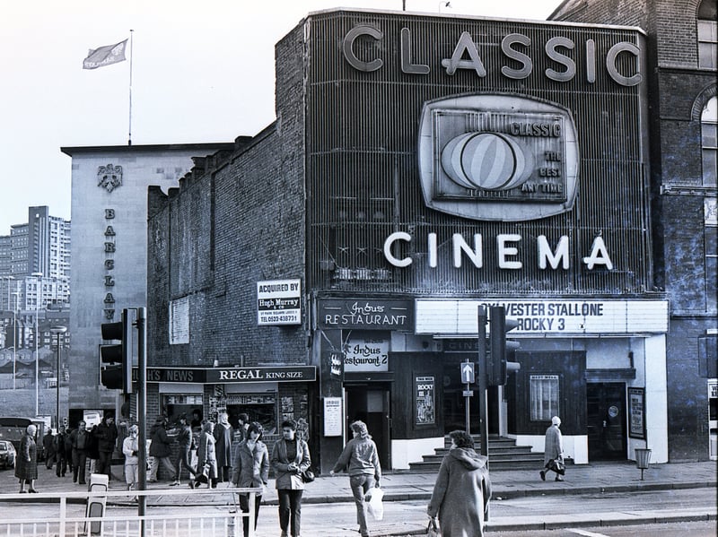 The Classic Cinema, on Fitzalan Square, Sheffield, just before it closed in 1982