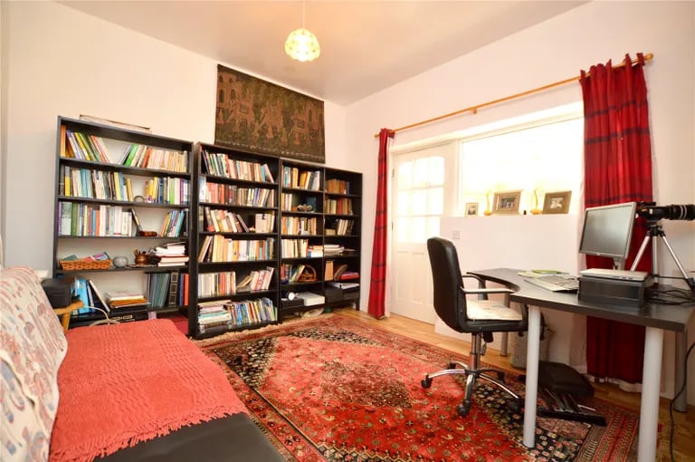 On the lower ground floor is a further double bedroom currently used as a study.
