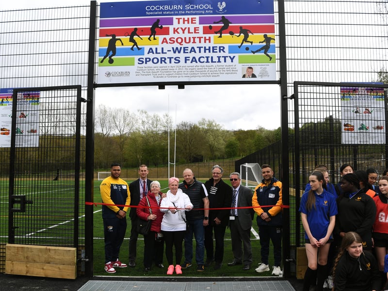 Kyle's mum, Tracey, said "We are so grateful to the school for how much they all do in Kyle’s memory. The new facility provides a lovely legacy for our son who loved his sport.”