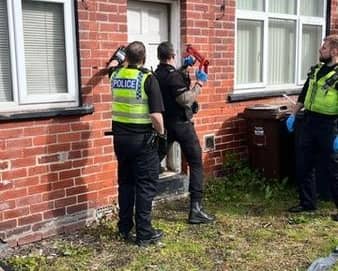 Police have raided a house in Abbey Lane, Sheffield, seizing drugs and arresting a man