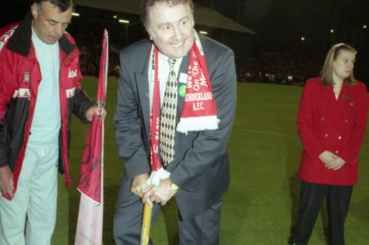 Charlie had the honour of digging up the Roker Park centre spot after the ground's last ever match, before it was taken to the Stadium of Light in May 1997.