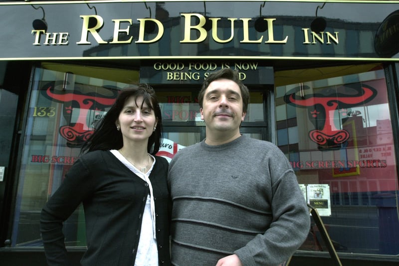 Andy Reynolds, new owner of the Red Bull inn on Church Street in Blackpool, formerly Ricky's Bar. Pic shows Andy with wife Valentina