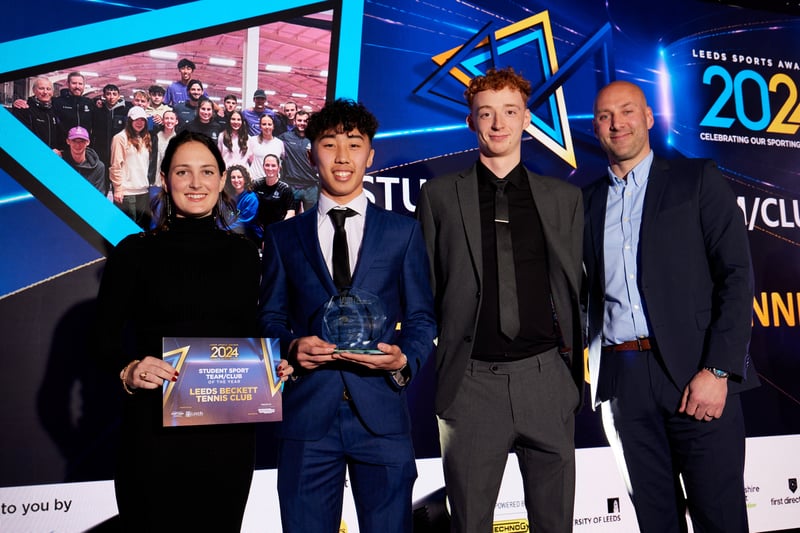 Leeds Beckett Tennis Club took home the prize for Student Club/Team of the year.